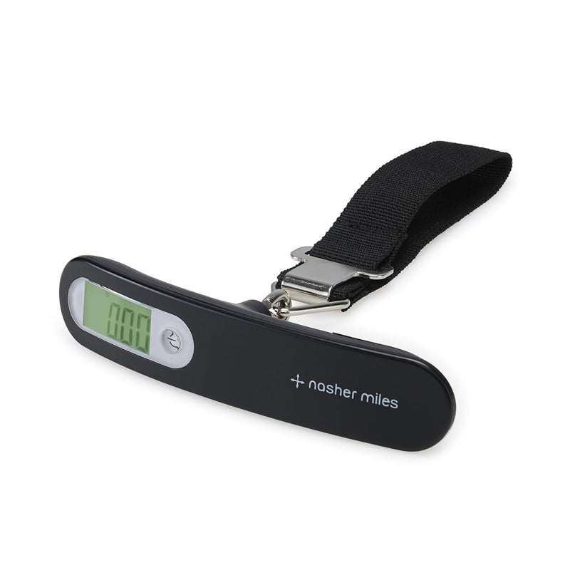nasher miles Weight Machine for Luggage - 50 kg capacity, Steel body - Digital Portable Electronic Luggage Weighing Scale for home, travel, flights, bags (Black,50 kg) - Image 1