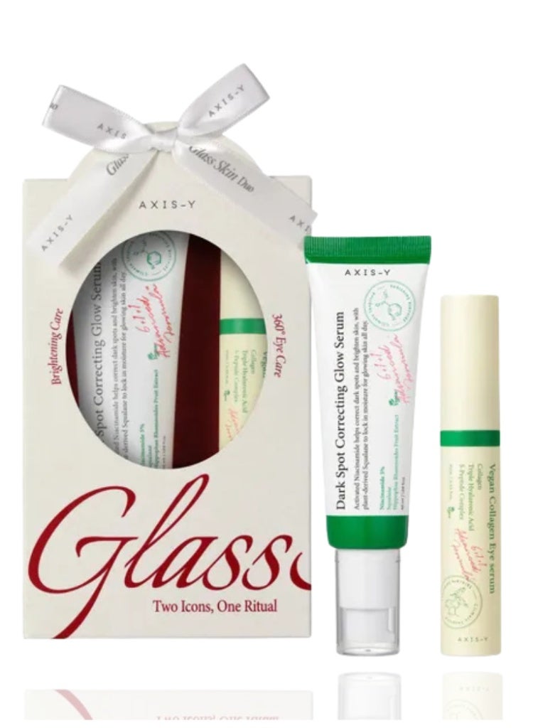 AXIS-Y Glass Skin Duo Set – Brightening & Hydrating Korean Skincare Set for Clear, Radiant Glow - Image 1