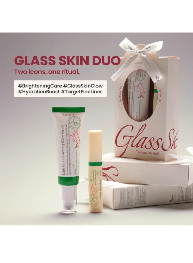 AXIS-Y Glass Skin Duo Set – Brightening & Hydrating Korean Skincare Set for Clear, Radiant Glow - Image 3