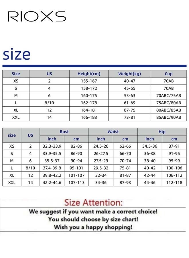 RIOXS Womens One Piece Swimsuit, Long Sleeve Rash Guard UV Protection Swimwear, Printed Bathing Suits For Women,Tummy Control Zip Front Wetsuit,Ladies Swimming Costume Set,Woman Surfing Swimwear - Image 5
