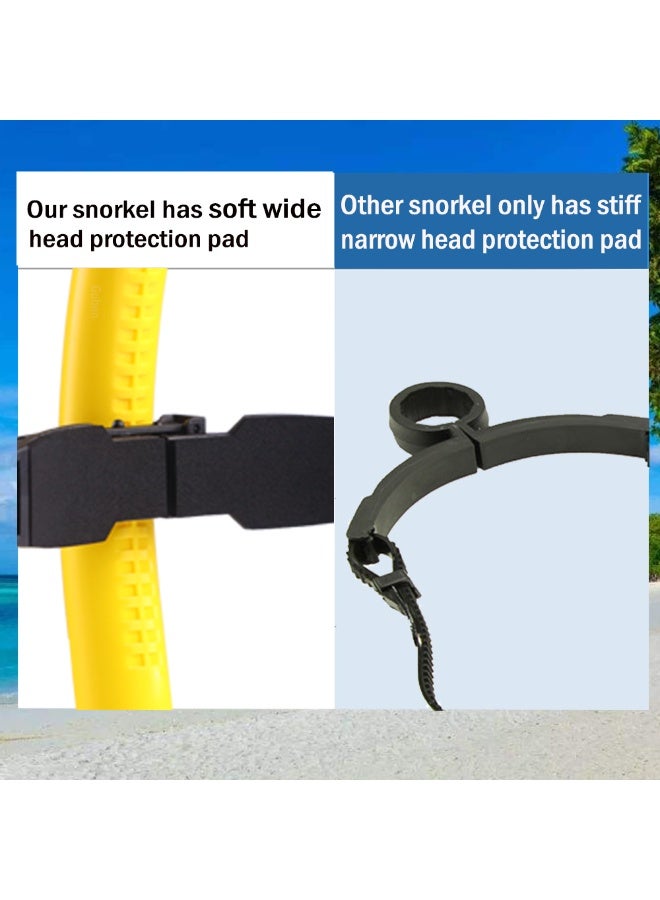 Swim Snorkel for Lap Swimming，No Loud gurgling Noise No Hurt Forehead No Slip Swimming Snorkeling Training for Adult/Kid/Youth,Swimmer Snorkle Center Mount Snorkel One-Way Purge Valve - Image 5