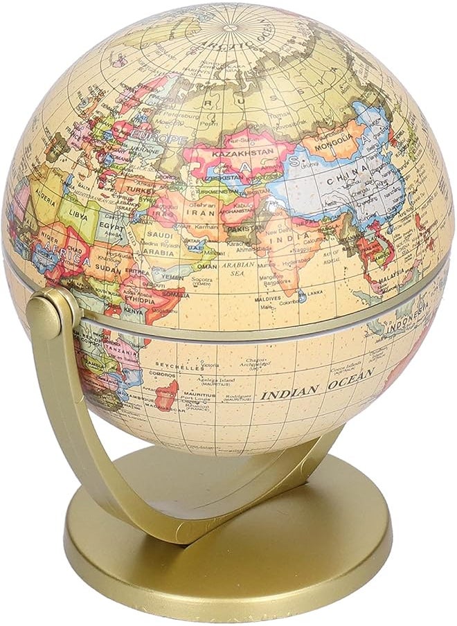 erorex Educational Globe Home Decor World Globe Rotating Globe Mini World Map Globe Rotating Earth Geography Globe Teaching Tool For School For Office For Home  - Image 1