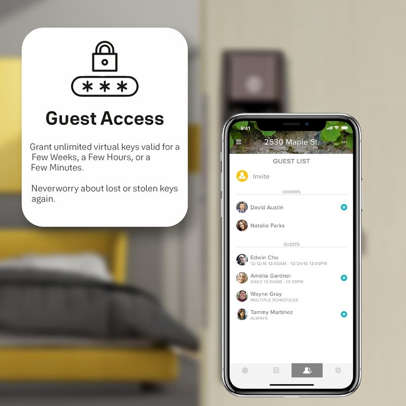 Yale Access Connect WiFi Bridge for Smart Door Lock WiFi Bluetooth Enabled Wireless Keyless Entry to Access Your Home from Anywhere Compatible with Alexa Google Assistant White - Image 3