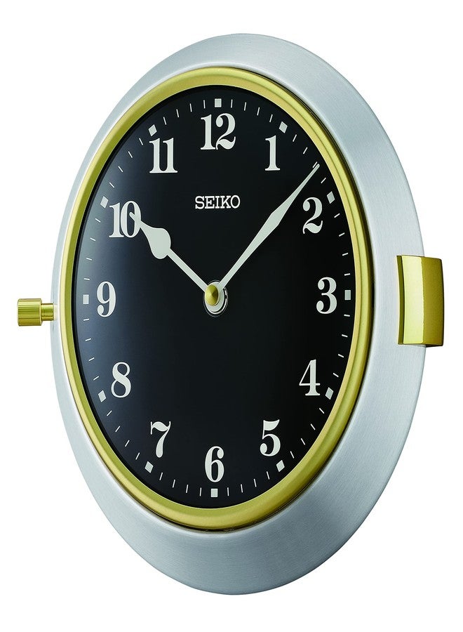 Seiko Nao Wall Clock, Silver and Black - Image 1