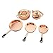 TAODAN Dollhouse Kitchen Cookware 112 Scale Miniatures Metal Frying Pans Kettle Copper Pots with Lids for Dollhouse Kitchen Accessories Christmas Birthday Gift Miniature Stovetop Cookware - Image 2