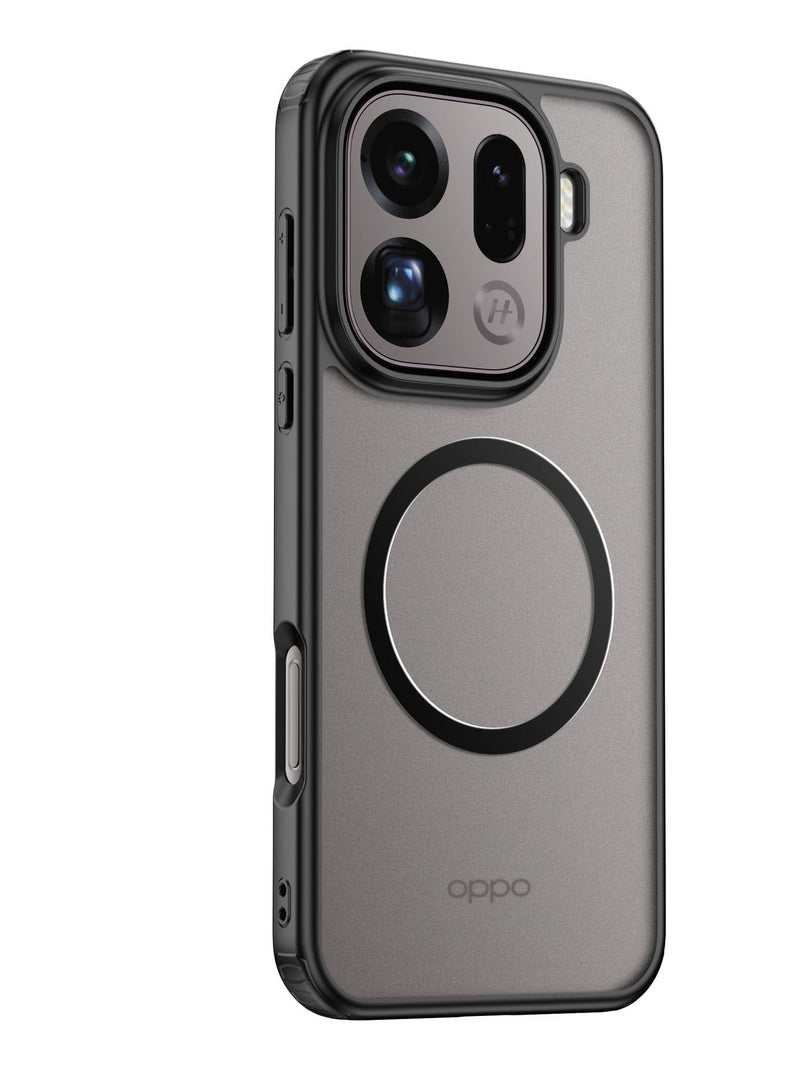 Magnetic Transparency Case Compatible with OPPO Find X9 Pro Cover with Wireless Charging, Four Corner Airbag Anti Shock and Anti Drop Shell Cover for OPPO Find X9 Pro - Image 1