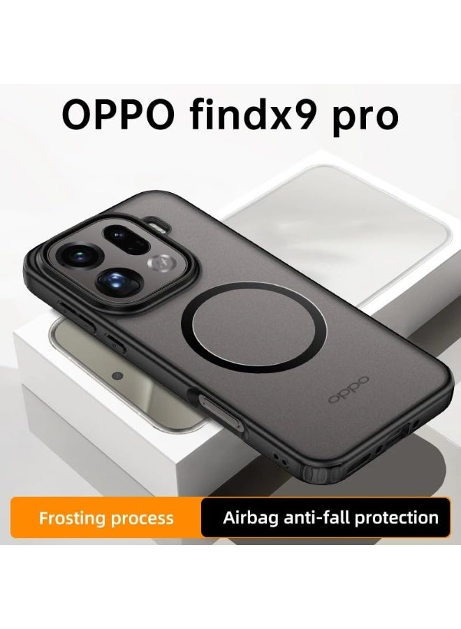 Magnetic Transparency Case Compatible with OPPO Find X9 Pro Cover with Wireless Charging, Four Corner Airbag Anti Shock and Anti Drop Shell Cover for OPPO Find X9 Pro - Image 2