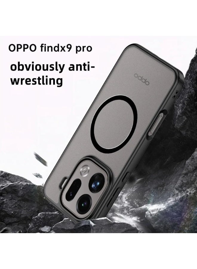 Magnetic Transparency Case Compatible with OPPO Find X9 Pro Cover with Wireless Charging, Four Corner Airbag Anti Shock and Anti Drop Shell Cover for OPPO Find X9 Pro - Image 4