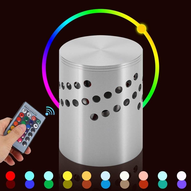 كلاراكو مصباح حائط LED حلزوني من klarako، مصباح حائط حلزوني ملون RGB مقاس 3 وات، مصباح حائط LED من الألومنيوم، إضاءة داخلية لديكور البار KTV مع جهاز تحكم عن بعد - Image 4