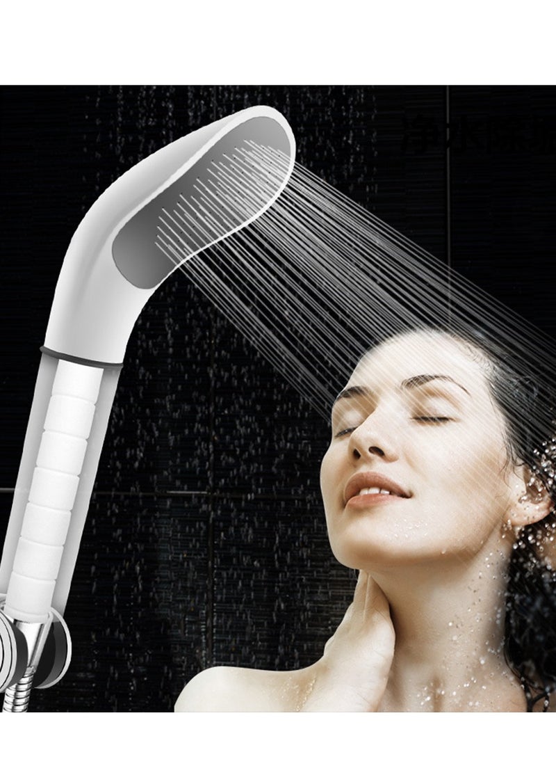 Zikra High-Pressure Shower Head Handheld Detachable Anti-Clogging Curved Shower Head Filtered Water Purification Universal Shower Head - Image 2