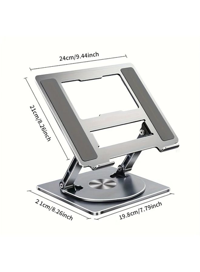 Foldable Laptop Stand LS668 With 360 Rotating Base For 10-17 Inch Devices - Image 2