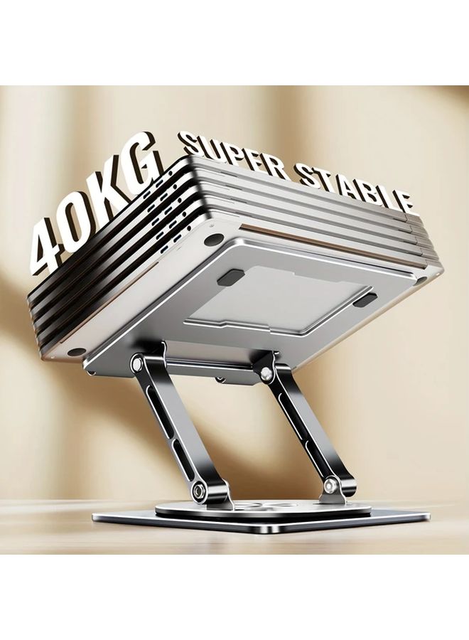 Foldable Laptop Stand LS668 With 360 Rotating Base For 10-17 Inch Devices - Image 5