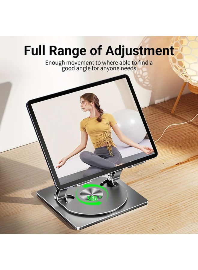 Foldable Laptop Stand LS668 With 360 Rotating Base For 10-17 Inch Devices - Image 4