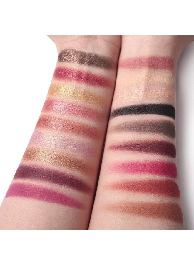 HUDA GIRL Beauty Rose Gold Remastered + Nude Edition Eyeshadow Palette Combo Kit - 36 Matte and Shimmer Finishes, Includes Black Eyeshadow - Complete Eye Shadow Palette Set - Image 2