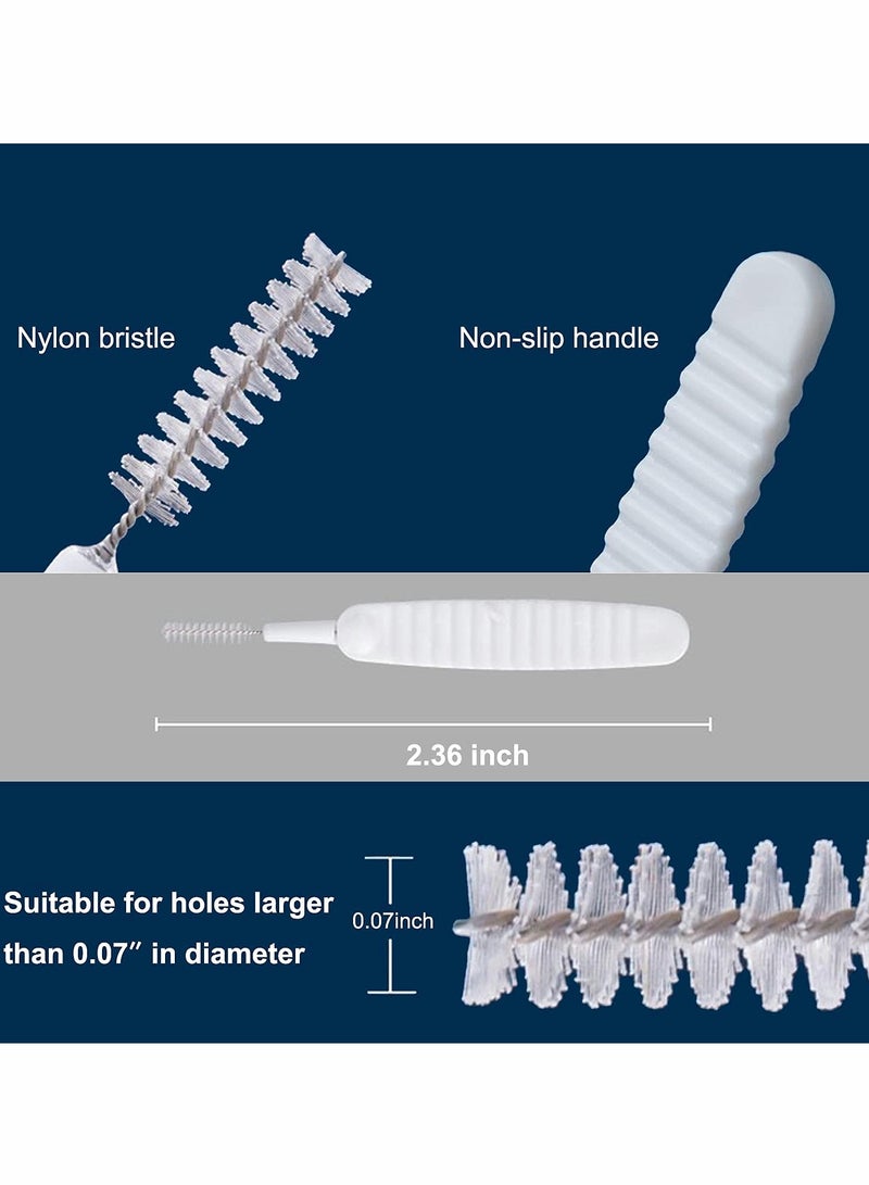 KASTWAVE Shower Nozzle Cleaning Brush,Anti-Clogging Nylon Cleaning Brush Gap Hole Cleaning Brush for Bathroom Shower Cleaning Tool Household Accessories-30PCS - Image 2