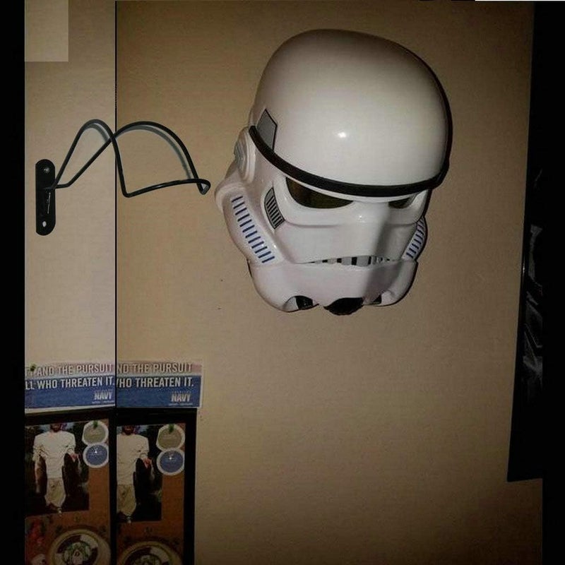 Pmsanzay Strong Iron Rack for Avengers Iron Man Electronic Helmet/Scout Trooper Helmet | Wall Mounted | Helmet Storage Display | The Avengers Costume Helmet Collection Wall Hanger Stand | No Helmet - Image 2