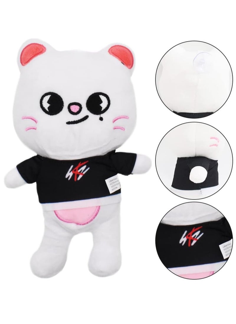 SRLIWHITE - Stray Kids White Rabbit Plush Toy, Soft 20cm Stuffed Animal Doll for Kids, Fans, Cuddly Stray-K Character with Iconic Details, Perfect Gift for Boys & Girls (Style 1) - Image 1