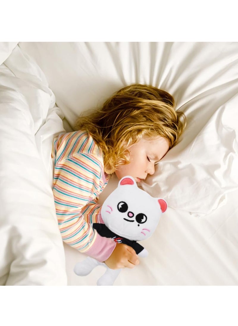 SRLIWHITE - Stray Kids White Rabbit Plush Toy, Soft 20cm Stuffed Animal Doll for Kids, Fans, Cuddly Stray-K Character with Iconic Details, Perfect Gift for Boys & Girls (Style 1) - Image 1