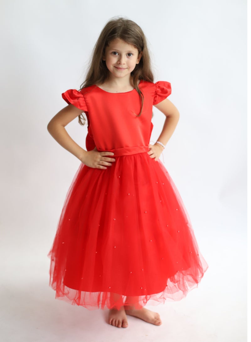 D'Daniela Anna Princess Dress - Red - Image 2
