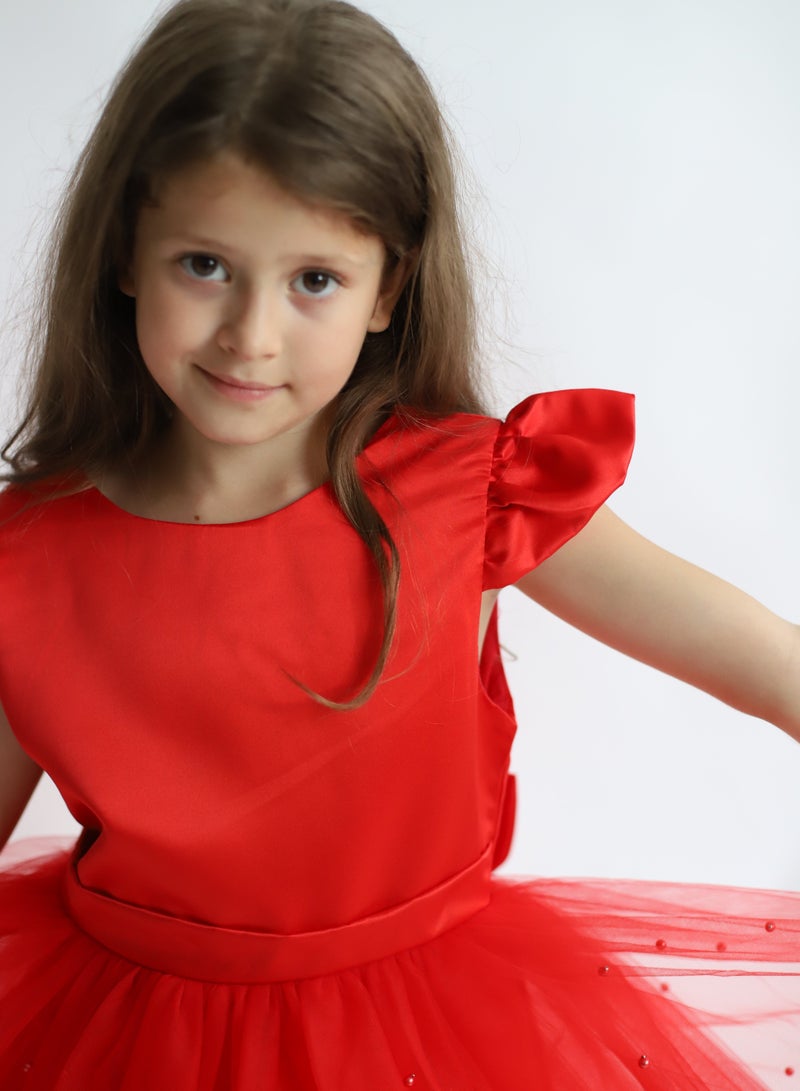 D'Daniela Anna Princess Dress - Red - Image 5