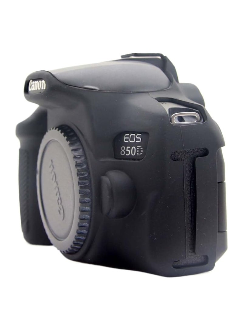 Camera Bag for Canon EOS Rebel T8i EOS 850D - Protective Silicone DSLR Skin Cover, Removable Cage, Shockproof, Dustproof - Image 4