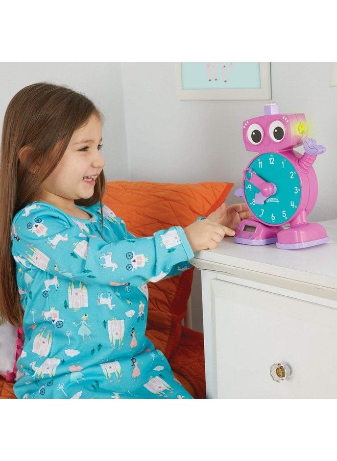 Learning Resources - Tock The Learning Clock Pink 1 Piece Ages 3+ Educational Talking Clock - Image 1