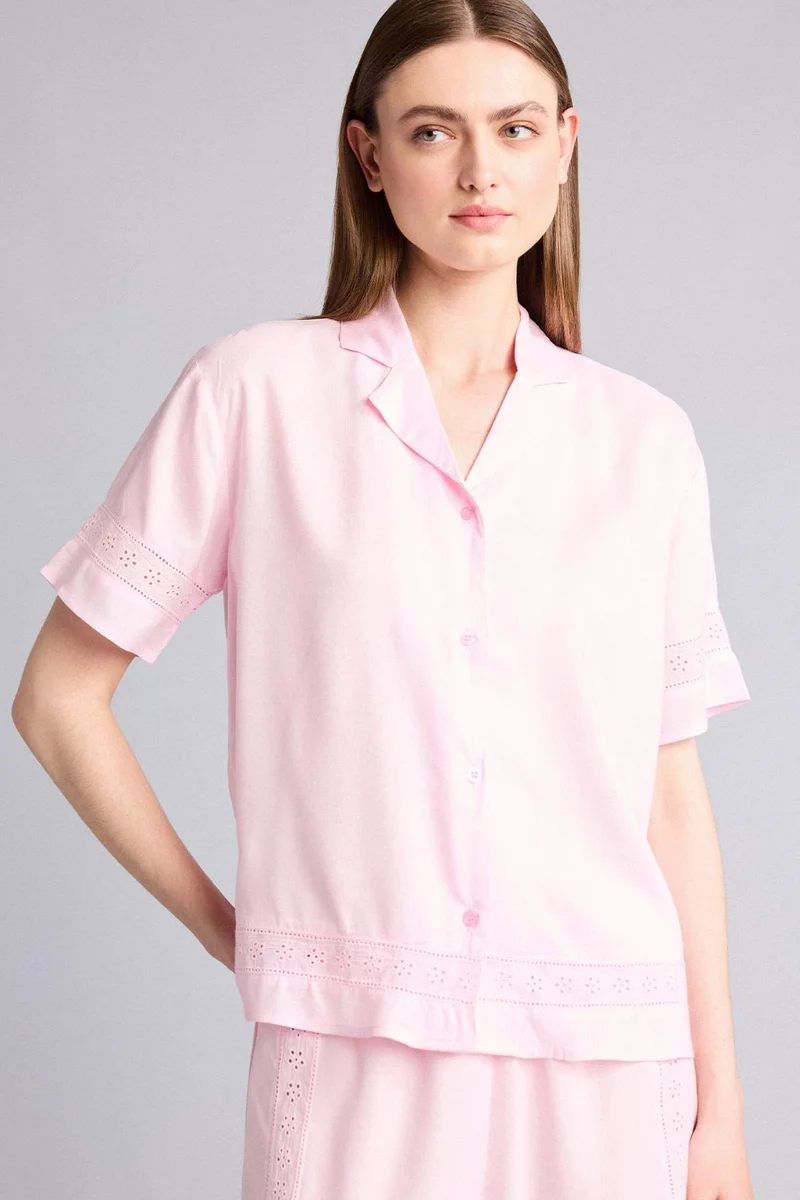 ديفاكتو Regular Fit Short Sleeve Woven Tops