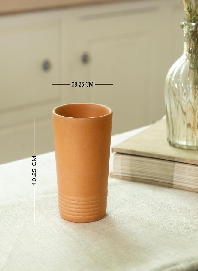 Ellementry Handmade Terracotta Tumbler 250ml, Reusable Clay Mitti Kulhad for Water, Tea, Coffee & Other Drinks, Eco-Friendly Kitchen Tableware (Brown) - Image 5