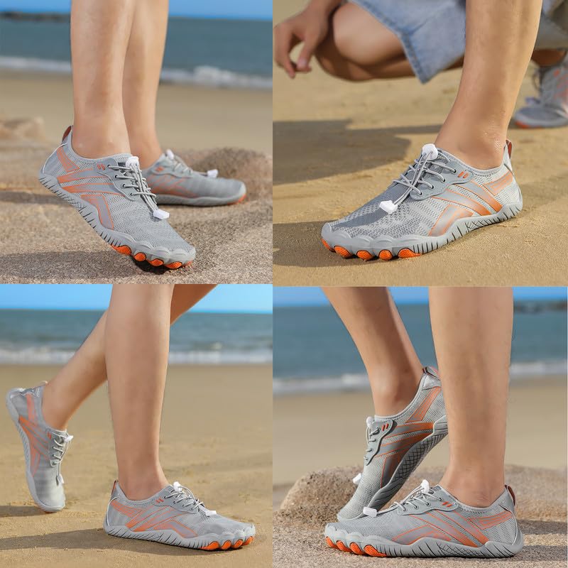 ziitop Water Shoes for Men Women Barefoot Shoes Quick Dry Aqua Sports Outdoor for Swim Pool Beach Surf Walk Water Yoga River Lake Hiking Kayaking - Image 2