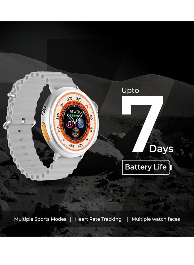 iCruze Pronto Vista Smartwatch with 1.5" LCD Display, Bluetooth Calling, Heart Rate & SpO2 Monitor, Multiple Sports Modes, 200+ Watch Faces, Wireless Charging, IP67 Water Resistance - Image 2