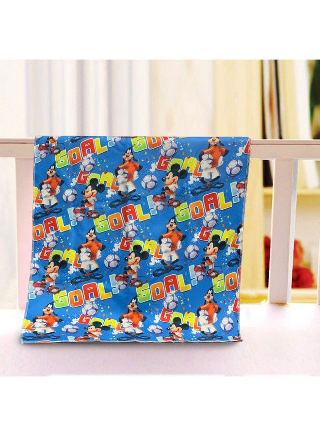Sassoon Polyester Mickey Mouse Printed Washable And Waterproof Medium Size Dry Sheet Bed Protector For Kids Multi Colored (70 X 100 Cm) - Image 1