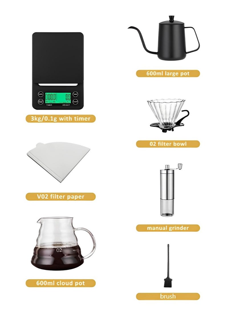 V60 Coffee Maker Drip Coffee Maker Set with Portable Handheld Gift Box - Image 3