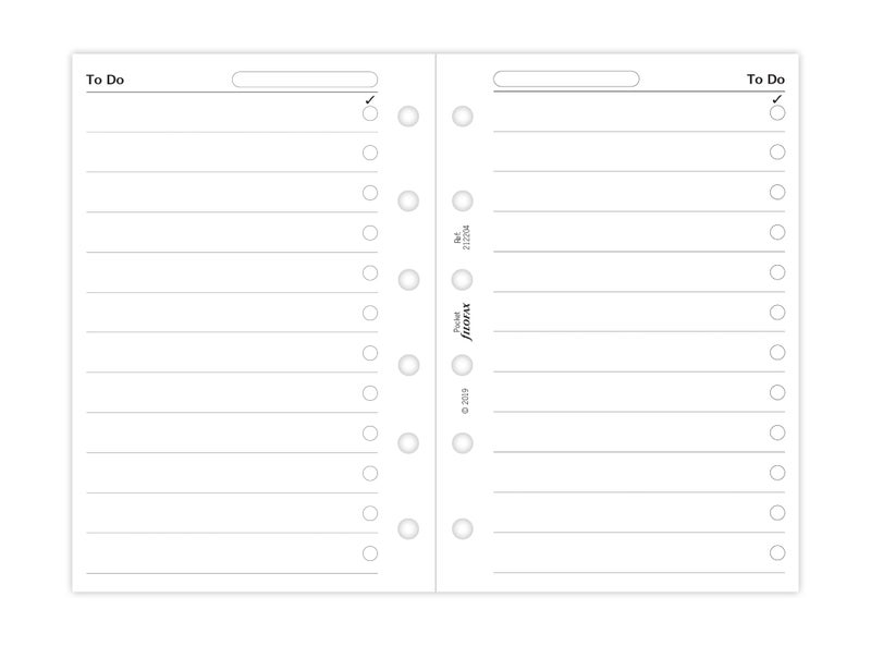 FILOFAX قائمة المهام فيلوفاكس جيب (B212204) - Image 2