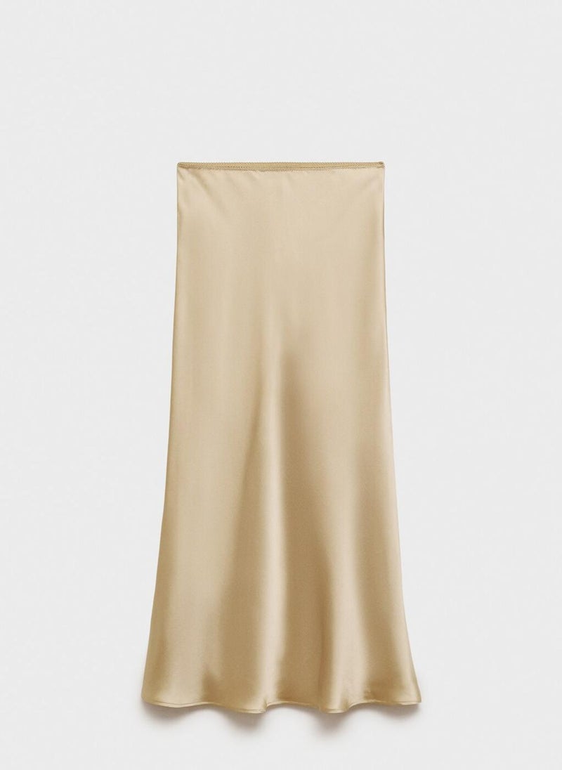MANGO - Satin Long Skirt - Image 1