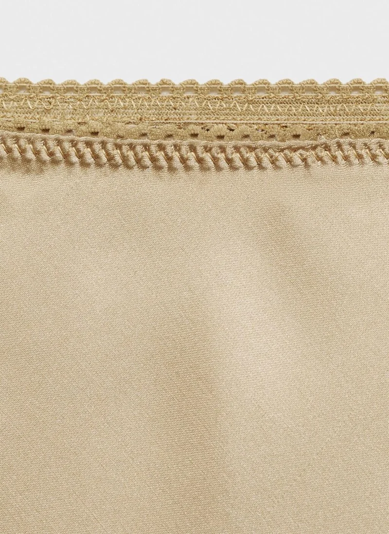 MANGO Satin Long Skirt