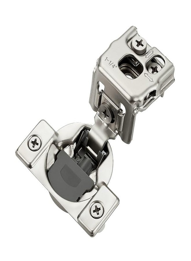 HOME EDIT 2 Pack 1 Pair 1-1/4 inch Overlay Soft Close Cabinet Hinges for Kitchen, Stainless Steel Three-Way Adjustable, Concealed Self-Closing Door Hinges - Image 1