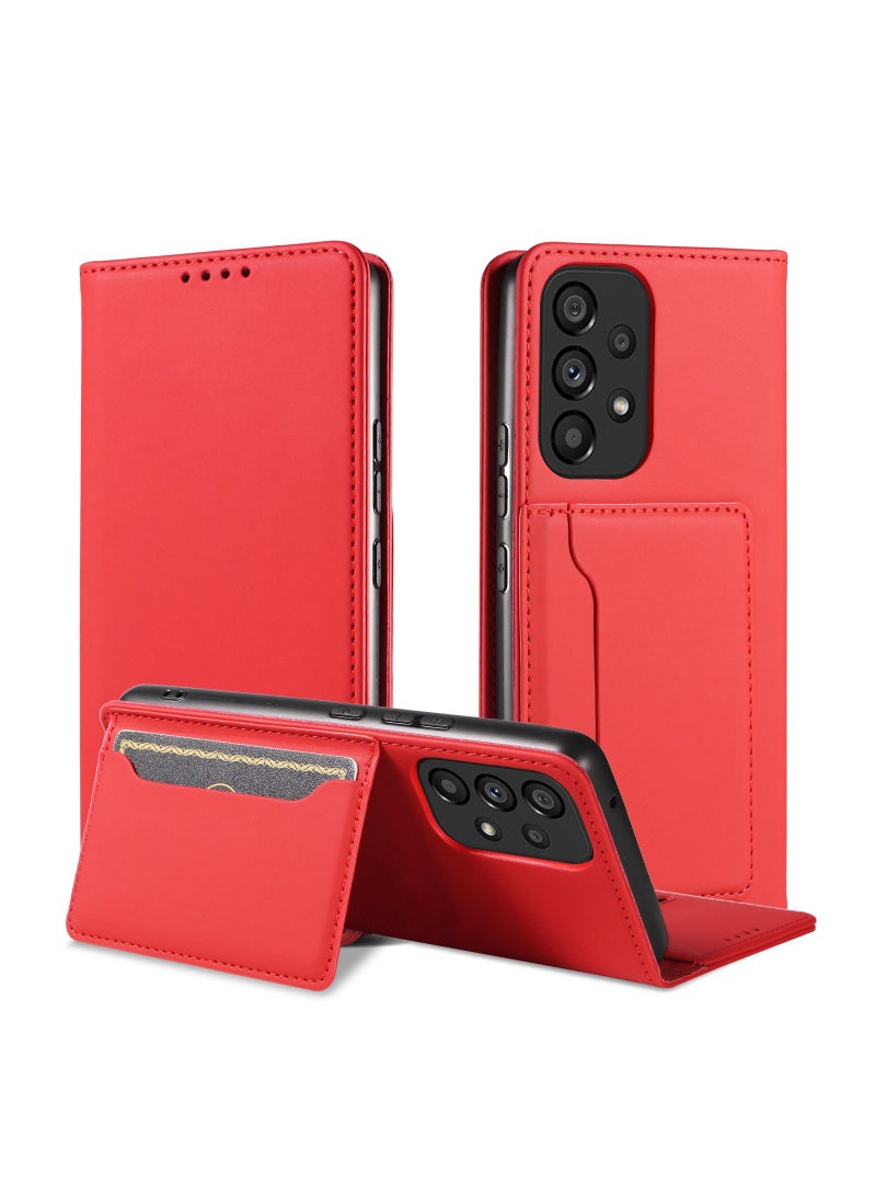 Loquat Suitable For Samsung Flip Solid Color Leather Case - Image 1