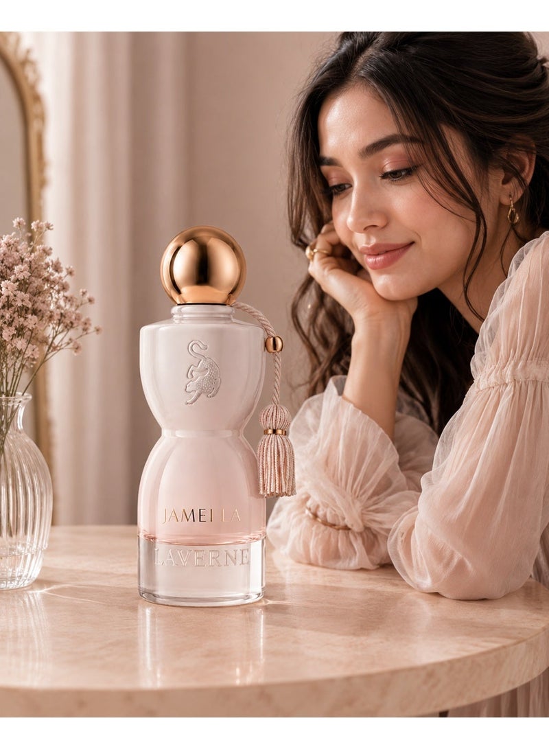 Laverne JAMILAH Perfume 75 ML | Long-Lasting Luxury Fragrance | Premium Eau de Parfum | Elegant Floral & Woody Scent | For Her | Perfect for Daily Wear & Special Occasions - Image 3