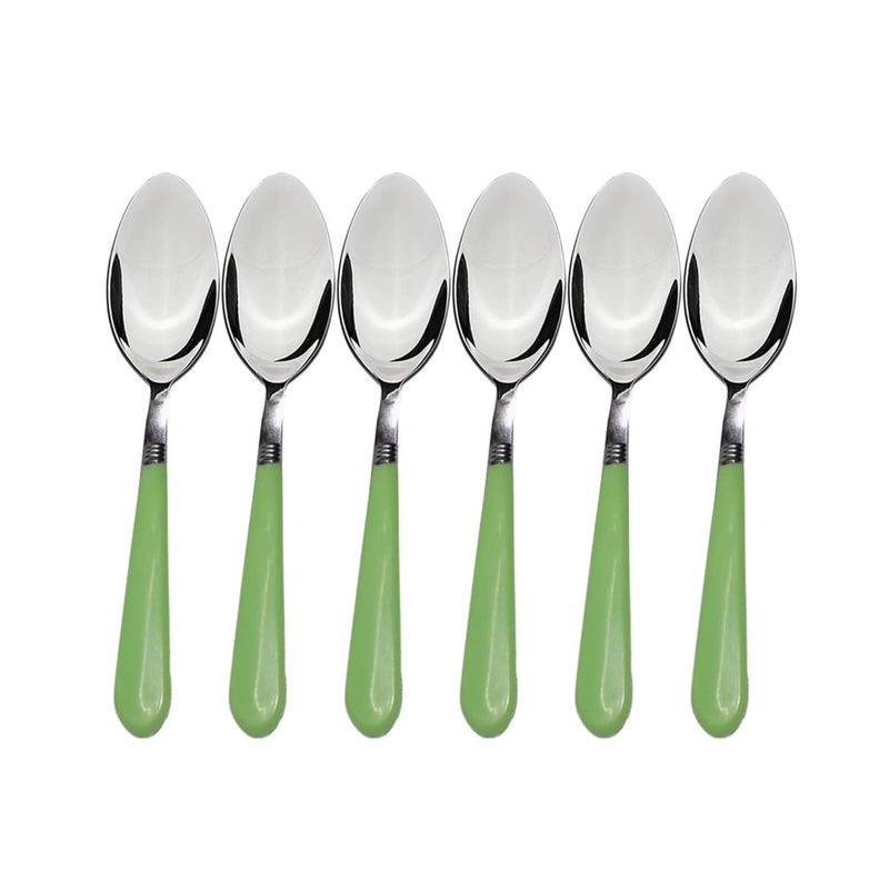 ATEVON Stainless Steel Dinner Spoons - 6 Pcs, Multicolor - Image 3