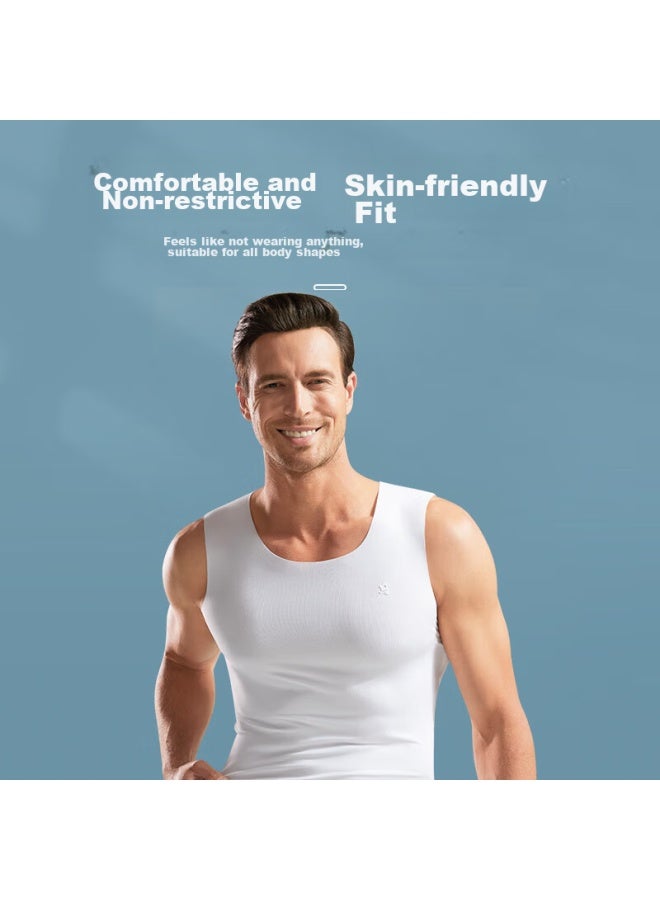 Montagut Mengtiao Seamless Modal Tank Top For Men, Thin Undershirt Vest, Sweat-wicking Breathable Sports Fitness Sleeveless Undershirt For Summer - Image 3