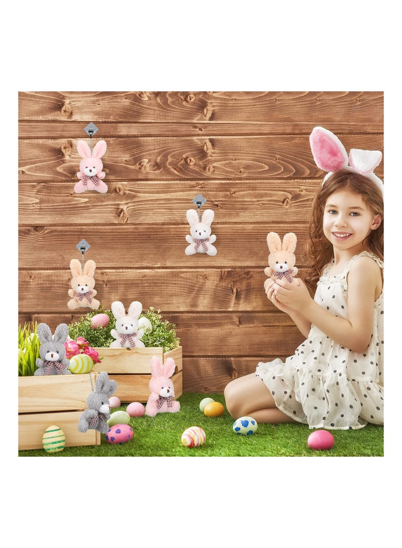 SYOSI 12 Pcs 4 Inch Mini Plush Stuffed Animal Bear Bunny Koala Jointed Furry Doll Toys for DIY Keychain Gifts Birthday Wedding Party Favors - Image 4