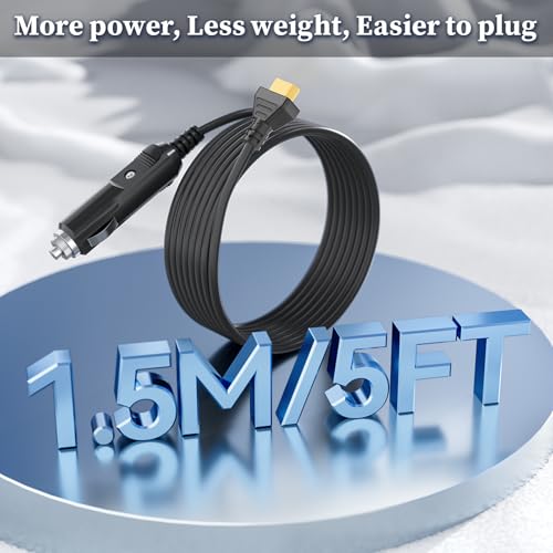 JATERSERN Car Charger for ECOFLOW for Delta for Bluetti EB55 for River for Anker 757 767 Portable Power Station Solar Generator XT60 Extension Power Adapter 16AWG Charging Cord - Image 4