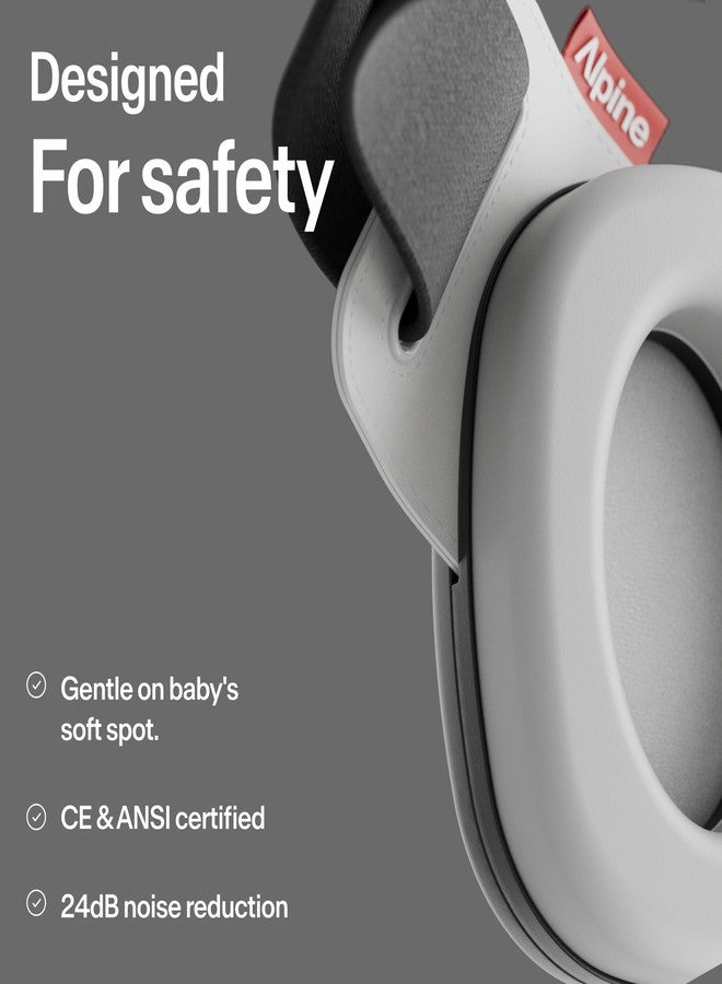 ALPINE HEARING PROTECTION Alpine Muffy Baby Comfort - Protects Hearing for Babies and Toddlers - CE & ANSI Certified - Unique Headband for Safe fit & Comfort - Multi-adjustable for Ages 3-48 Months, 24dB Sound Reduction, Black - Image 5
