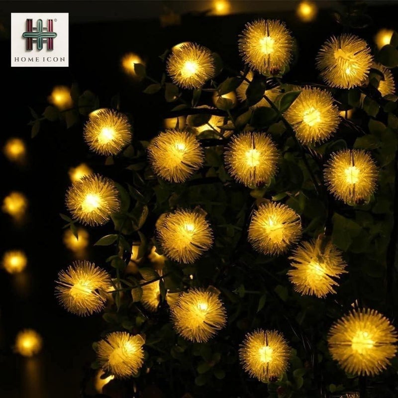 Home Icon Dandelion Decorative String Lights - 3M, 30 LED, Battery Operated for Christmas Tree, Bedroom, Wedding, Party, Garden Decoration - Image 2