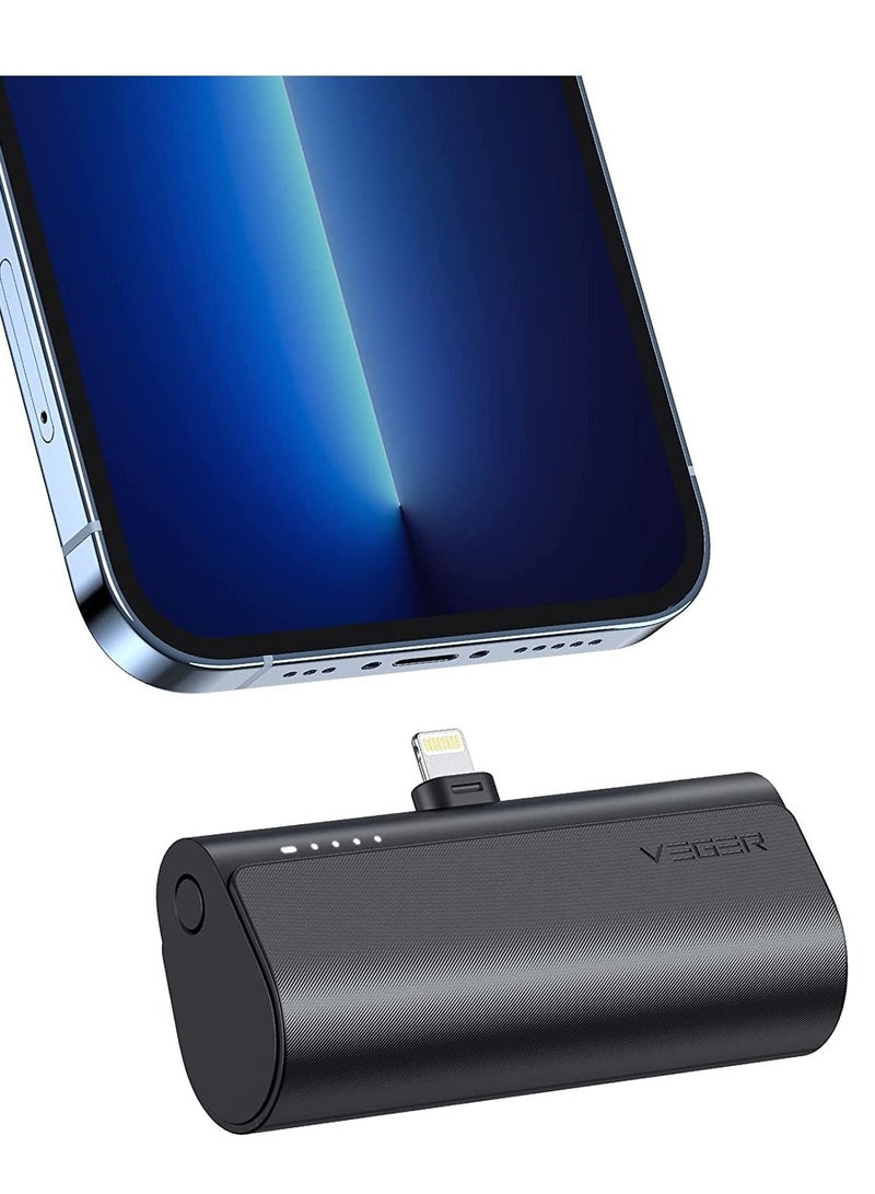 فيجير VEGER 5000mAh Mini Power Bank,20W Fast Charging Portable Charger Battery Pack Compatible with iPhone 14/14 Pro/14 Pro Max/14 Plus/13/12/11 /XS/XR/X/8/7/6s/Plus and More - Image 1