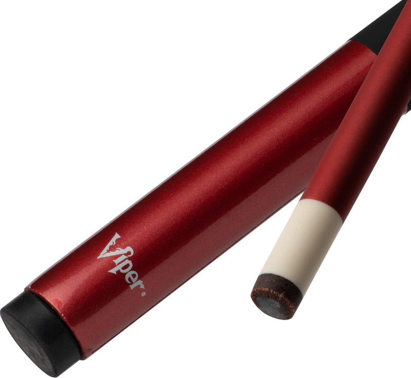 Viper Graphstrike 58" 2-Piece Fiberglass Graphite Composite Billiard/Pool Cue, Maroon, with Veltex Wrap - Image 3