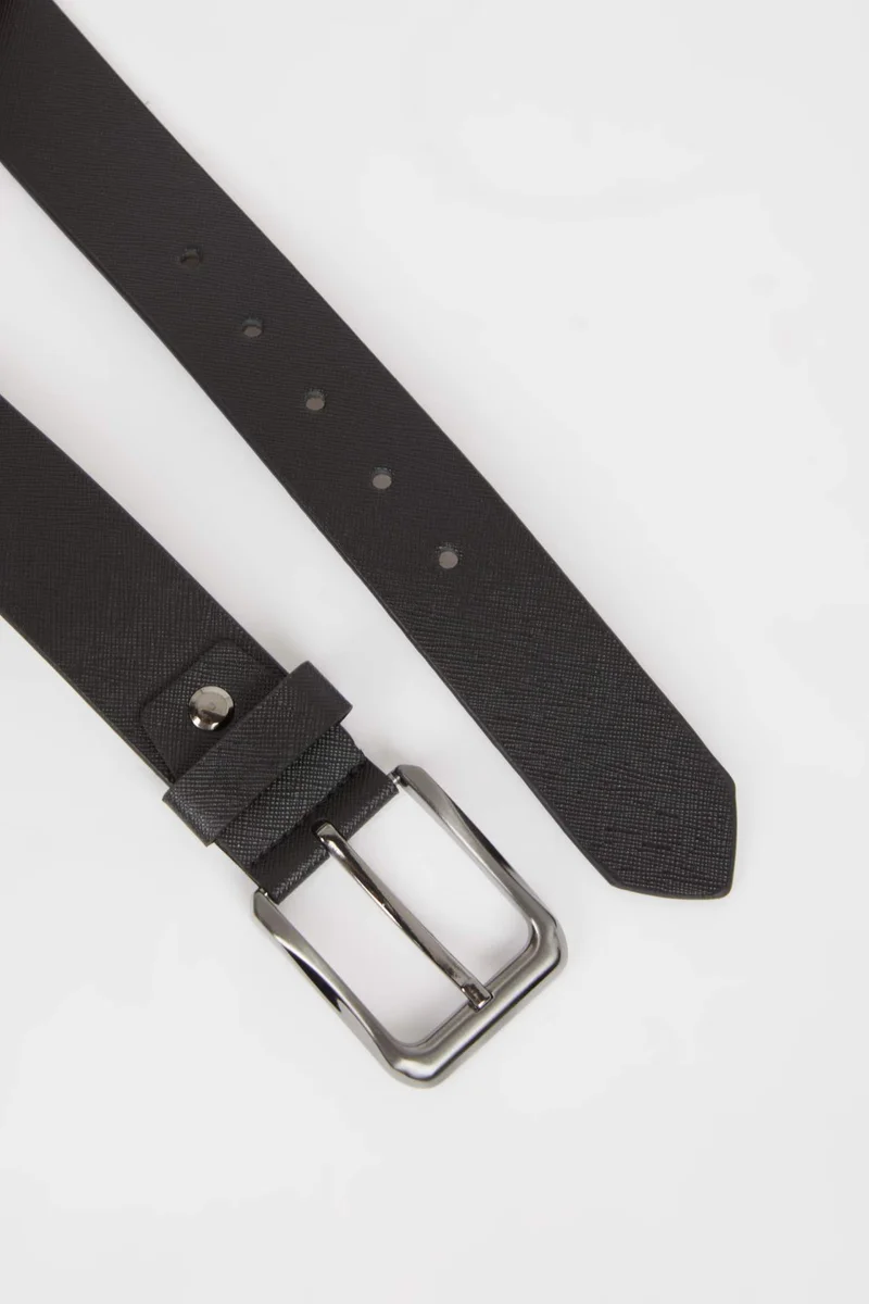 Defacto  Man Rectangle Clasp Faux Leather Denim Belt for Men | Best Price UAE
