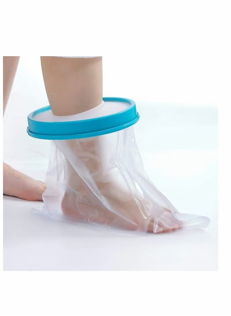 Generic Cast Cover For Shower Leg Adult Waterproof Cast Protector For Foot Reusable Shower Boot Cast Bag For Leg Cast Leg Cover For Showering After Surgery Watertight Seal To Keep Cast And Bandage Dry  - Image 1