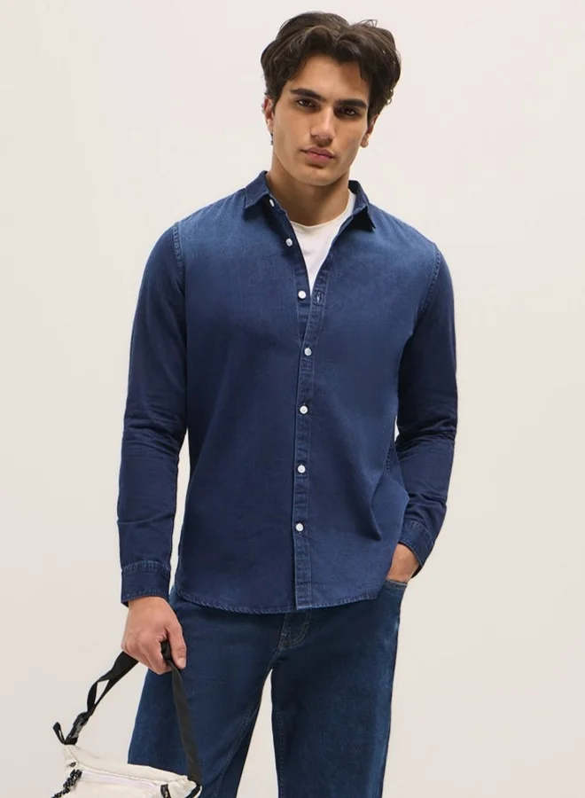 THE BEAR HOUSE Men's Shirt for Casual and Formal Wear | Classic Button-Down Style for Office, Daily Use, Travel, Events & All-Season Outfits | Versatile & Stylish Wardrobe Essential for Every Occasion