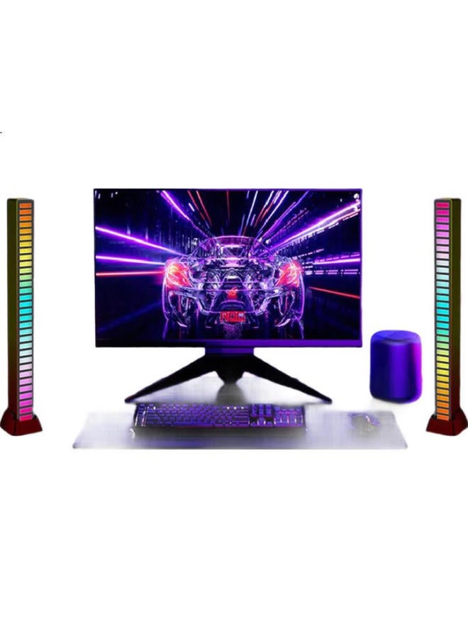 DiGallen Trendy Car Rgb Sound-Controlled Music Rhythm Pickup Light, Car Ambient Light, Desktop Decoration Light, Black - Image 3